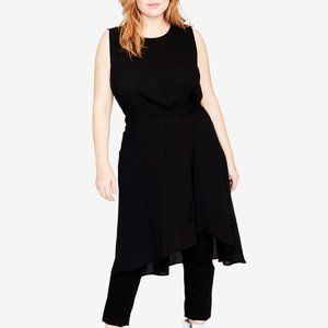 Rachel Roy Asymmetrical Hem Draped Cascade Tunic Top Multiple Sizes Available